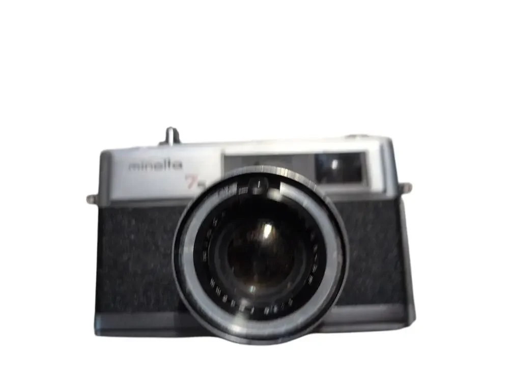 Minolta Hi-Matic 7S Vintage Film Camera & Case Great Condition tested w/o film